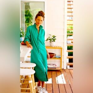 Frank & Eileen Rory Famous Denim dress Clover green. Never worn.